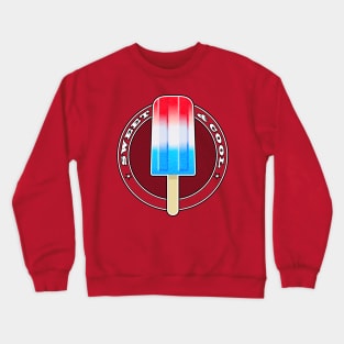 Red, blue and white popsicle Crewneck Sweatshirt